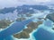Aerial of Scenic Islands in Wayag, Raja Ampat