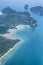 Aerial sea landscape in Thailand