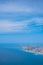 Aerial sea view to Vlora Albania Ionian Sea