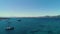 Aerial seascape from Paros island