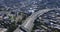 Aerial of Seattle, Washington expressway 4K