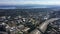 Aerial Seattle, Washington expressway 4K