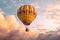 Aerial Serenity: Hot Air Balloon Adventure in the Evening Sky