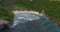 Aerial shoot of the coast of the island of Nusa Penida