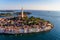 Aerial shoot of Rovinj, Croatia