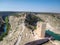 Aerial shot of Alarcon village in Cuenca Spain