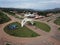 Aerial shot of Alto Paraiso de Goias entrance, Chapada dos Veadeiros National Park, Goias, Brazil