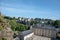 Aerial shot of the amazing cityscape of Luxembourg, Germany