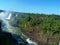 Aerial shot of the amazing Iguazu Falls located in Brazil