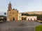 Aerial Shot of An ancient church in Jalpan de Serra, Queretaro. Mexico. Aerial Shot of Franciscan Mission of Jalpan