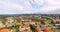 Aerial shot of Australian Suburbs. Australian down town from above. Panoramic view.