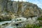 Aerial shot of Bakhchisaray Cave Monastery, also known as Assumption Monastery of the Caves