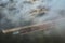 Aerial shot of the barges on the Ohio river and Robert C. Byrd locks and Dam