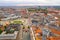 Aerial shot of the beautiful cityscape of Copenhagen, Denmark during daylight