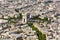 Aerial shot of the beautiful cityscape of Paris, France during the day