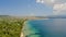 Aerial shot of a beautiful landscape in Nikiti, Sithonia Halkidiki, Greece