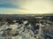 Aerial shot of beautiful winter view from, Kroderen, Norway