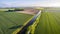 Aerial shot of the Boterdiep, Groningen