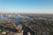 Aerial shot of bustling cityscape with a river in Almere, the Netherlands