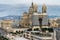 Aerial shot of the Cathedrale de la Major, Marseille, France