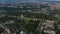 Aerial shot of the cemetary Mirogoj in Zagreb, Croatia