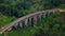Aerial shot of colonial railway bridge