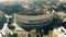 Aerial shot of Colosseum or Coliseum amphitheatre. Rome, Italy