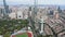 Aerial shot of dalian city center