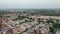Aerial Shot of Densely Populated City Of Taj , Agra , Uttar Pradesh, India.