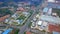 Aerial shot of factories in an urban industrial zone in Nanning, Guangxi, China