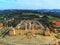 Aerial shot of the famous Mafra palace, Portugal