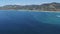 aerial shot flying towards sapphire beach at coffs harbour