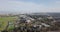 Aerial shot of Googleplex, Google global headquarters in Silicon Valley, Rotate right long shot