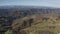 Aerial shot of hilly landscape of Emilia-Romagna region, Italy