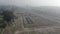 Aerial shot of Landscape in Himalayan range of Uttarakhand India, camping site in Himalayan hills.