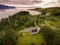 Aerial Shot of Lummi island, Washington