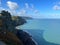 Aerial shot of Lynton & Lynmouth (Little Switzerland) - civil parishes in England