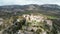 Aerial shot of the Medieval City of Gourdon, French Riviera.