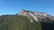 Aerial Shot Of Montains, summer time, Carpathian pine forest view