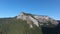 Aerial Shot Of Montains, summer time, Carpathian pine forest view