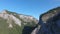 Aerial Shot Of Montains, summer time, Carpathian pine forest view