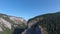 Aerial Shot Of Montains, summer time, Carpathian pine forest view