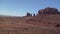 Aerial shot of monument valley highway