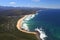 Aerial shot of Natures Valley in the Garden Route