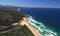 Aerial shot of Natures Valley in the Garden Route