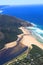 Aerial shot of Natures Valley in the Garden Route