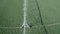 Aerial Shot Over Large Field With Sprinklers Watering Crops