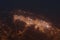 Aerial shot of Palm Springs (California, USA) at night, view from south.