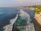 Aerial shot. Photos from the drone. Beach Dreamland Bali Indonesia