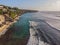 Aerial shot. Photos from the drone. Beach Dreamland Bali Indonesia